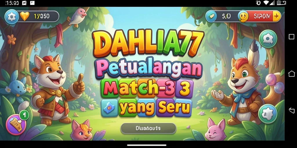 Tangkapan layar gameplay DAHLIA77 yang menunjukkan keseruan mencocokkan bunga.