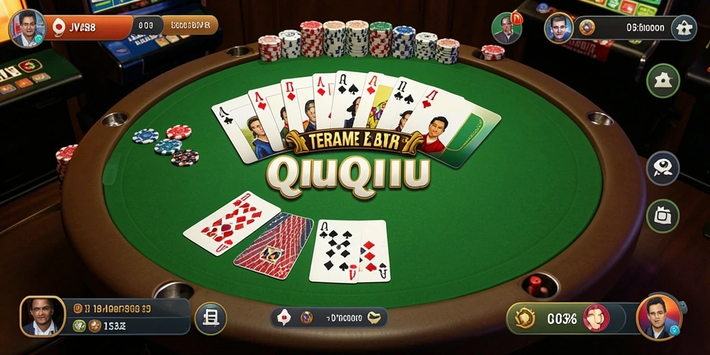 Tangkapan layar gameplay JVS88 dengan suasana QiuQiu yang seru.