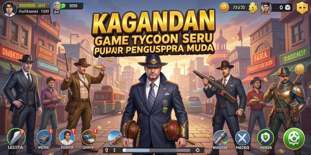 Tampilan gameplay KAGANDAN yang menarik di dunia Tycoon.