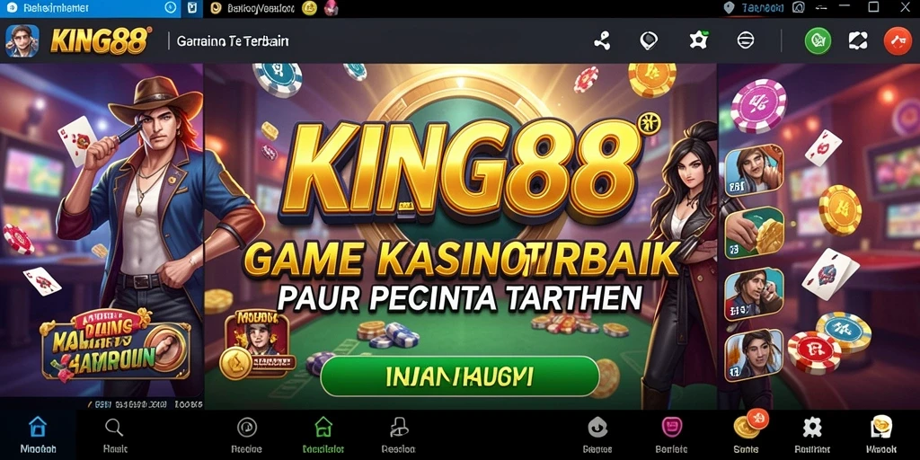 Screenshot KING88 menunjukkan gameplay Kasino yang menarik dan interaktif.