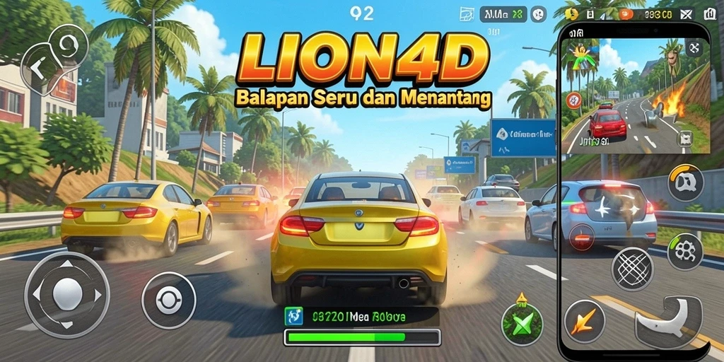 Gameplay menarik dan penuh aksi dalam LION4D.