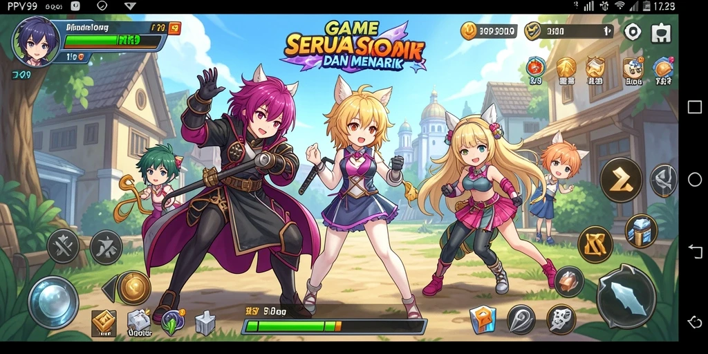 Tampilan gameplay menakjubkan dari karakter Anime yang epik.